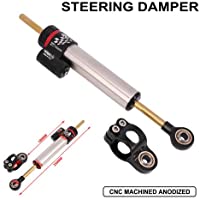 Fastpro Amortiguador de dirección universal para motocicleta- ajuste CNC para la mayoría de bicicletas.